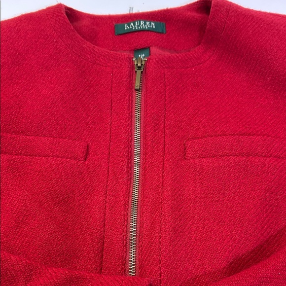 Lauren Ralph Lauren Red Petite Jacket - Picture 5 of 16
